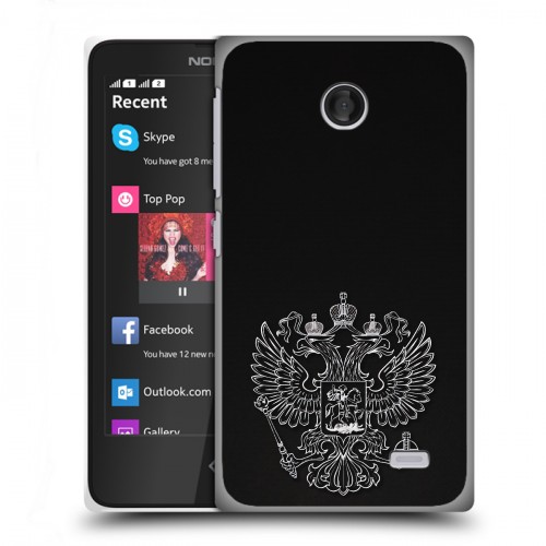 Дизайнерский пластиковый чехол для Nokia X Герб России