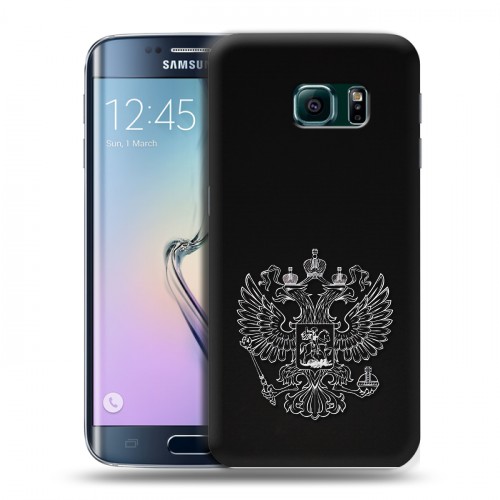 Дизайнерский силиконовый чехол для Samsung Galaxy S6 Edge Герб России