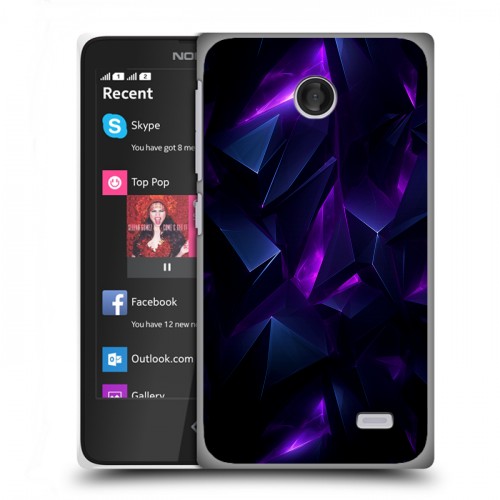 Дизайнерский пластиковый чехол для Nokia X Абстракиция
