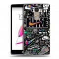 Дизайнерский пластиковый чехол для LG G4 Stylus Найк