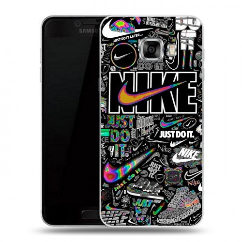 Дизайнерский пластиковый чехол для Samsung Galaxy C5 Найк