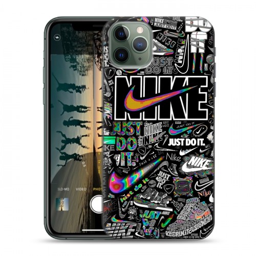 Дизайнерский силиконовый чехол для Iphone 11 Pro Найк