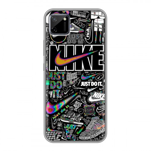 Дизайнерский силиконовый чехол для Realme C11 Найк
