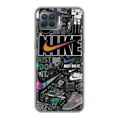 Дизайнерский силиконовый чехол для OPPO Reno4 Lite Найк