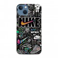 Дизайнерский силиконовый чехол для Iphone 13 Найк