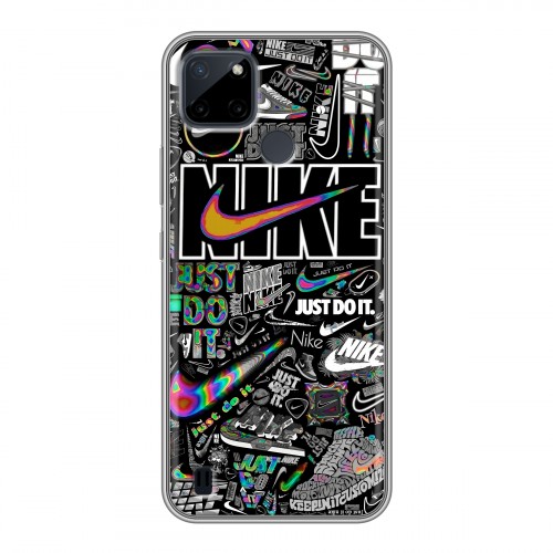 Дизайнерский силиконовый чехол для Realme C21Y Найк