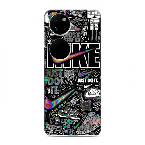 Дизайнерский пластиковый чехол для Huawei P50 Pocket Найк