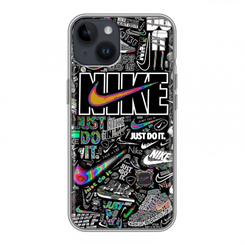 Дизайнерский силиконовый чехол для Iphone 14 Найк
