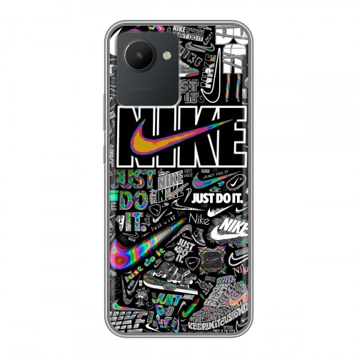 Дизайнерский силиконовый чехол для Realme C30 Найк