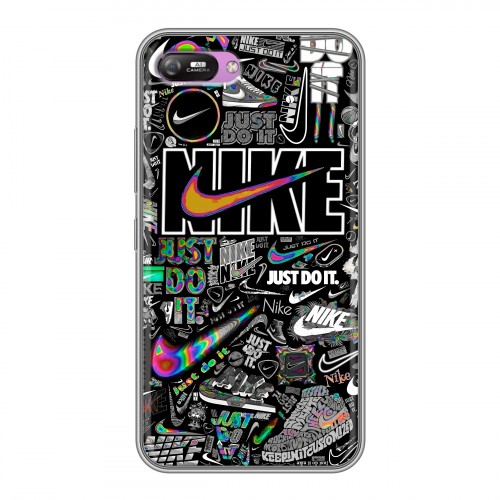 Дизайнерский силиконовый с усиленными углами чехол для Itel A25 Найк