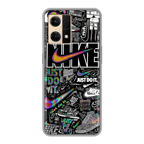 Дизайнерский силиконовый чехол для OPPO Reno7 Найк