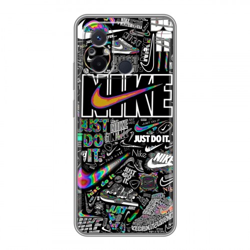 Дизайнерский силиконовый чехол для Xiaomi RedMi 12C Найк