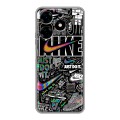 Дизайнерский силиконовый с усиленными углами чехол для Tecno Spark 10 Найк