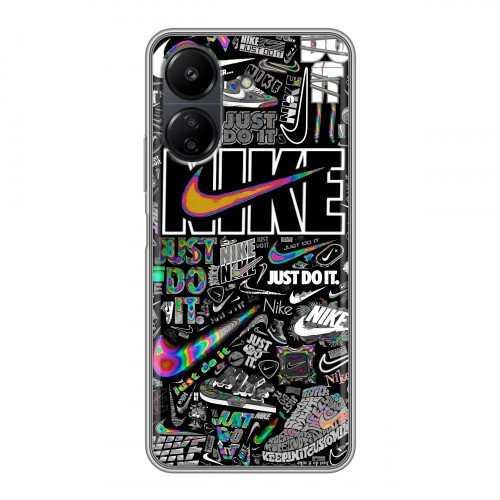 Дизайнерский силиконовый чехол для Xiaomi Poco C65 Найк