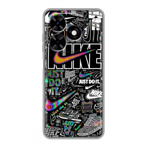 Дизайнерский силиконовый чехол для Tecno Spark Go 2024 Найк