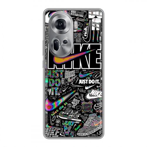 Дизайнерский силиконовый чехол для OPPO Reno 11 Найк