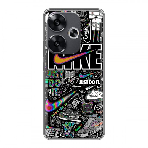 Дизайнерский силиконовый чехол для Xiaomi Redmi Turbo 3 Найк