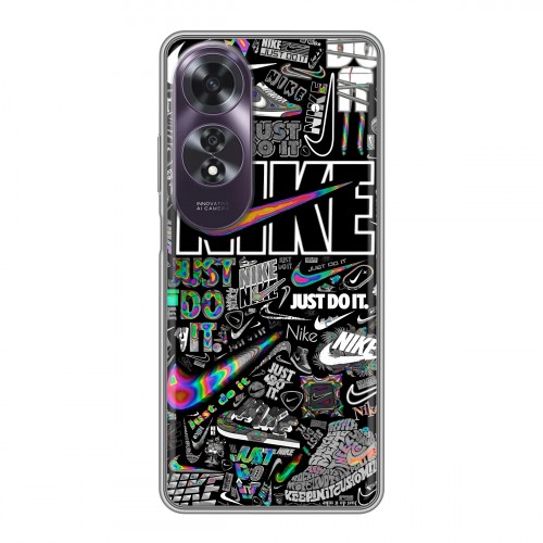 Дизайнерский силиконовый чехол для OPPO A60 Найк