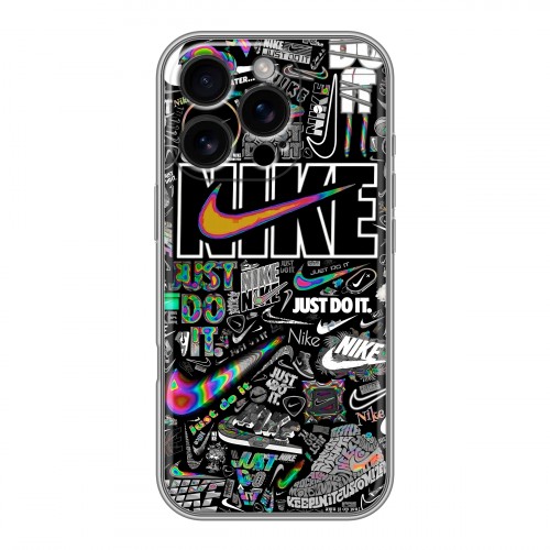 Дизайнерский силиконовый чехол для Iphone 16 Pro Найк