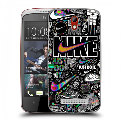 Дизайнерский пластиковый чехол для HTC Desire 500 Найк