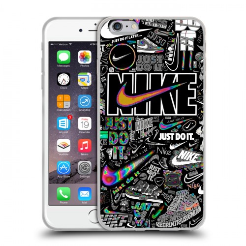Дизайнерский силиконовый чехол для Iphone 6 Plus/6s Plus Найк