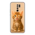 Дизайнерский силиконовый чехол для Xiaomi RedMi 9 котенок