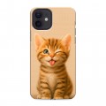 Дизайнерский силиконовый чехол для Iphone 12 котенок