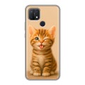 Дизайнерский силиконовый чехол для OPPO A15 котенок