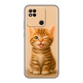 Дизайнерский силиконовый чехол для Xiaomi Redmi 10A котенок