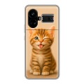 Дизайнерский силиконовый чехол для Realme GT5 котенок