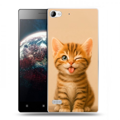Дизайнерский пластиковый чехол для Lenovo Vibe X2 котенок