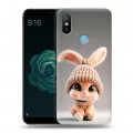 Дизайнерский силиконовый чехол для Xiaomi Mi A2 Кролик