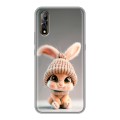 Дизайнерский силиконовый с усиленными углами чехол для Vivo V17 Neo Кролик