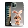 Дизайнерский силиконовый чехол для Iphone 11 Pro Кролик