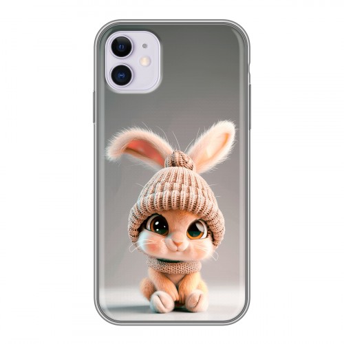 Дизайнерский силиконовый чехол для Iphone 11 Кролик