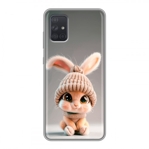 Дизайнерский силиконовый чехол для Samsung Galaxy A71 Кролик
