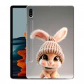 Дизайнерский силиконовый чехол для Samsung Galaxy Tab S7 Кролик