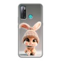 Дизайнерский силиконовый с усиленными углами чехол для Tecno Pouvoir 4 Кролик
