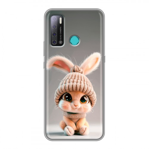 Дизайнерский силиконовый с усиленными углами чехол для Tecno Pouvoir 4 Кролик