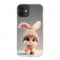 Дизайнерский силиконовый с усиленными углами чехол для Iphone 12 Mini Кролик