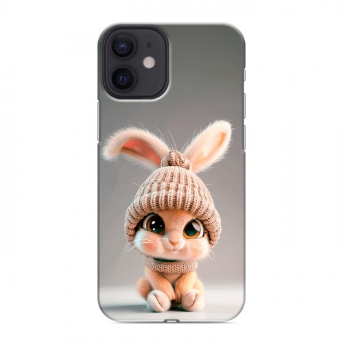 Дизайнерский силиконовый с усиленными углами чехол для Iphone 12 Mini Кролик