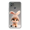 Дизайнерский силиконовый чехол для Realme C21 Кролик