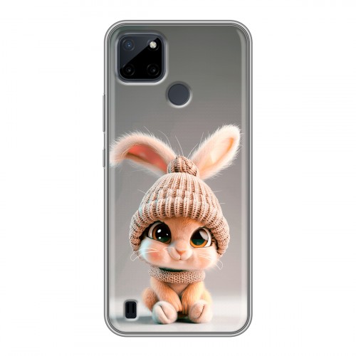 Дизайнерский силиконовый чехол для Realme C21Y Кролик