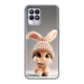Дизайнерский силиконовый чехол для Realme 8i Кролик