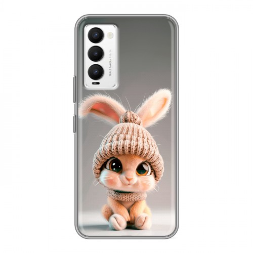 Дизайнерский силиконовый с усиленными углами чехол для Tecno Camon 18 Кролик
