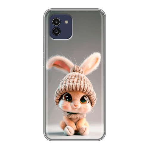 Дизайнерский силиконовый чехол для Samsung Galaxy A03 Кролик
