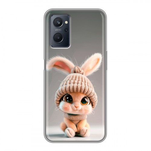 Дизайнерский силиконовый чехол для Realme 9i Кролик