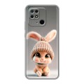 Дизайнерский силиконовый чехол для Xiaomi Redmi 10C Кролик