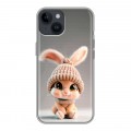 Дизайнерский силиконовый чехол для Iphone 14 Кролик