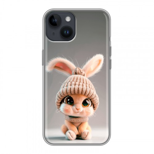 Дизайнерский силиконовый чехол для Iphone 14 Кролик